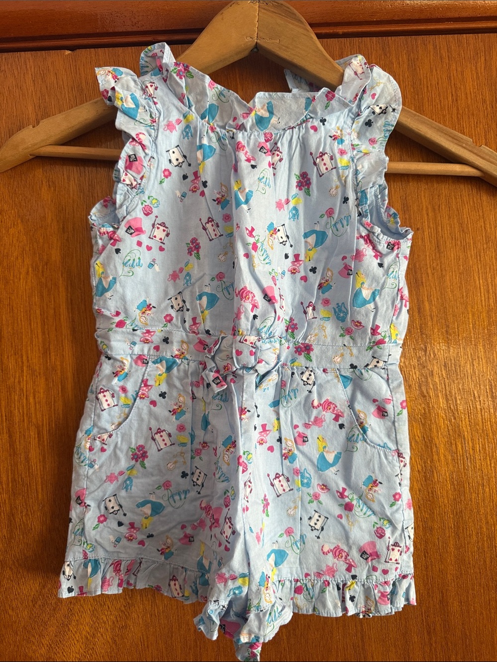 Janie & Jack x Disney Alice in Wonderland Romper size 2T